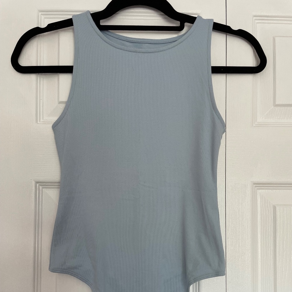 XS American Eagle Baby Blue Bodysuit NWT